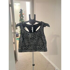 Torrid Active Black & White Speckled Sports Bra Workout Top Size 3